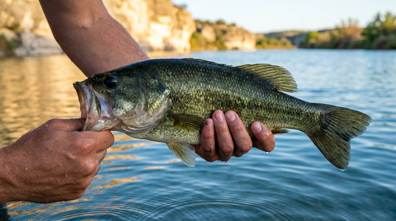 Largemouth Bass at Lake Amistad, Texas