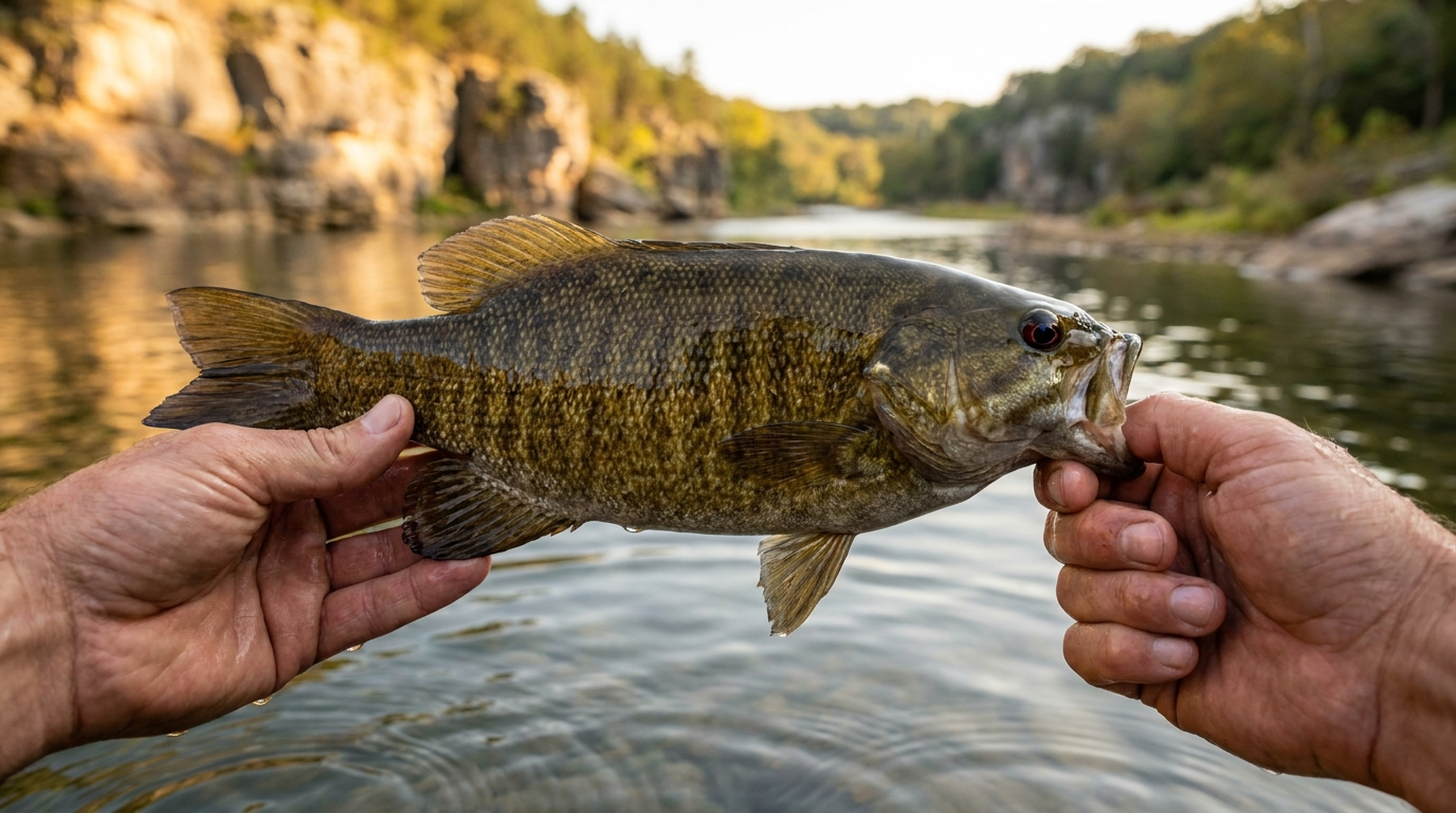 Largemouth Bass at Lake Tenkiller, Oklahoma