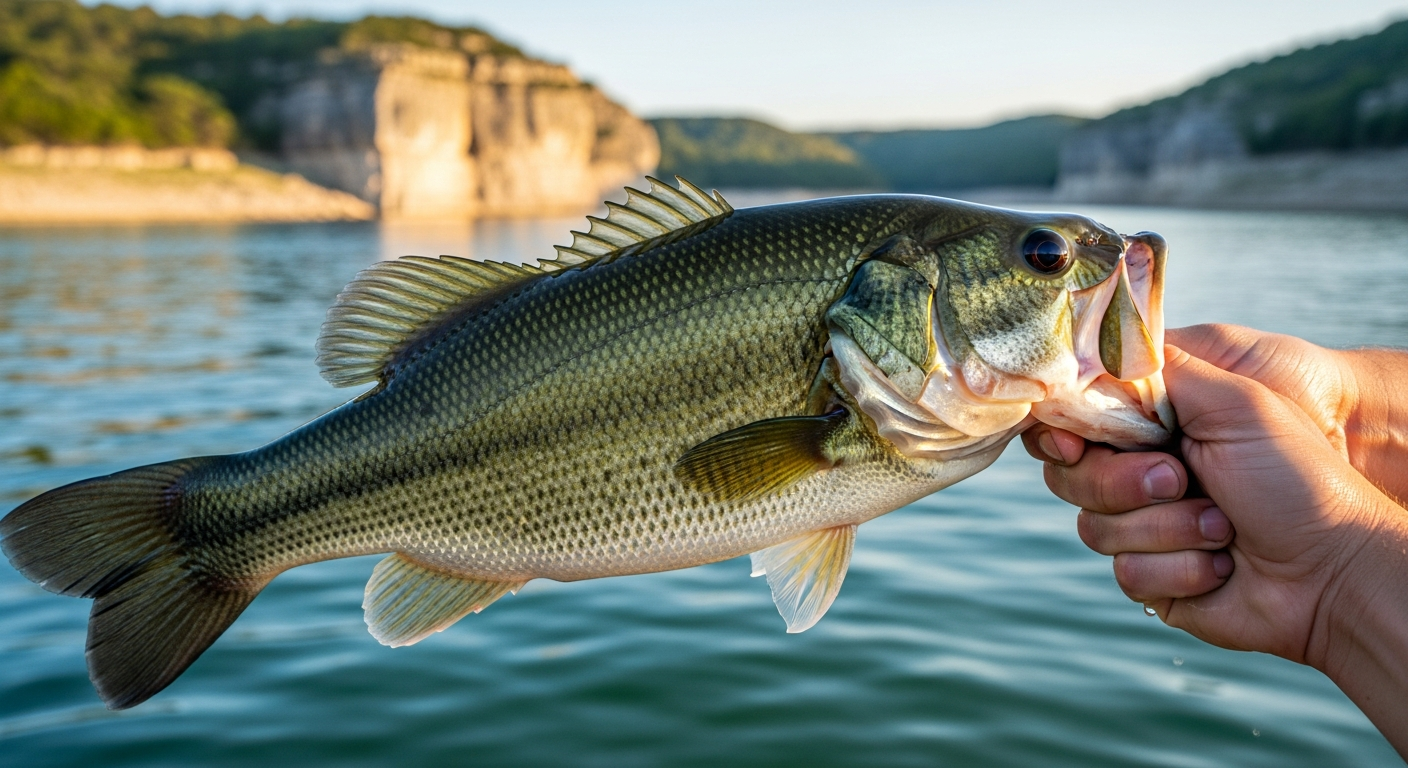 Largemouth Bass at Lake Travis, Texas