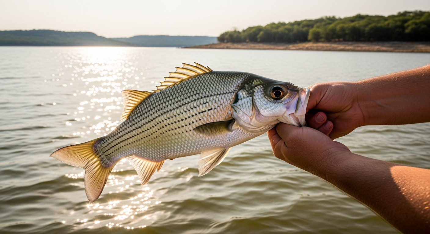 Striped Bass at Lake Whitney, Texas