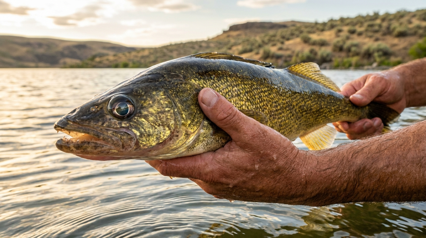 Walleye at Moses Lake, Washington