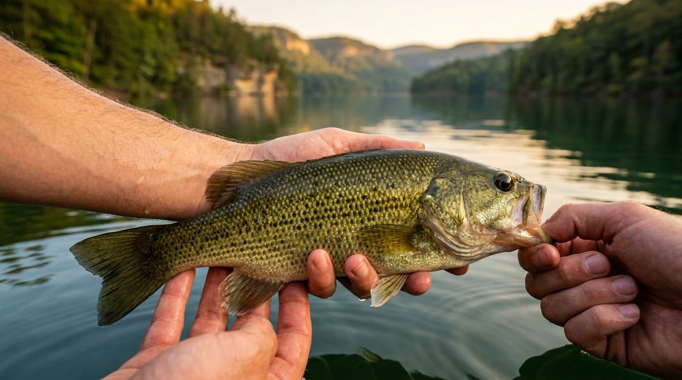 Largemouth Bass at Smith Lake, Alabama