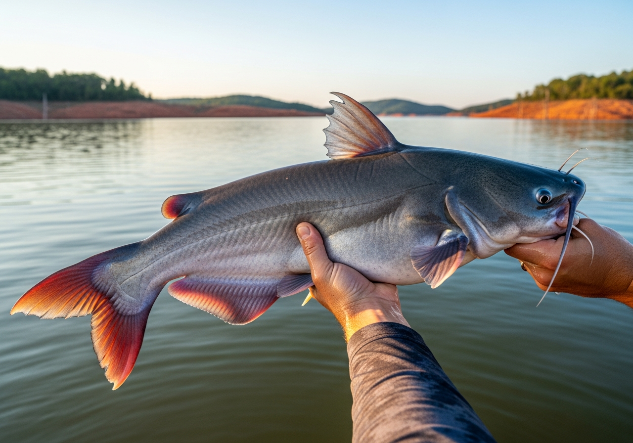 Blue Catfish fishing on Grand Lake O' the Cherokees, Oklahoma