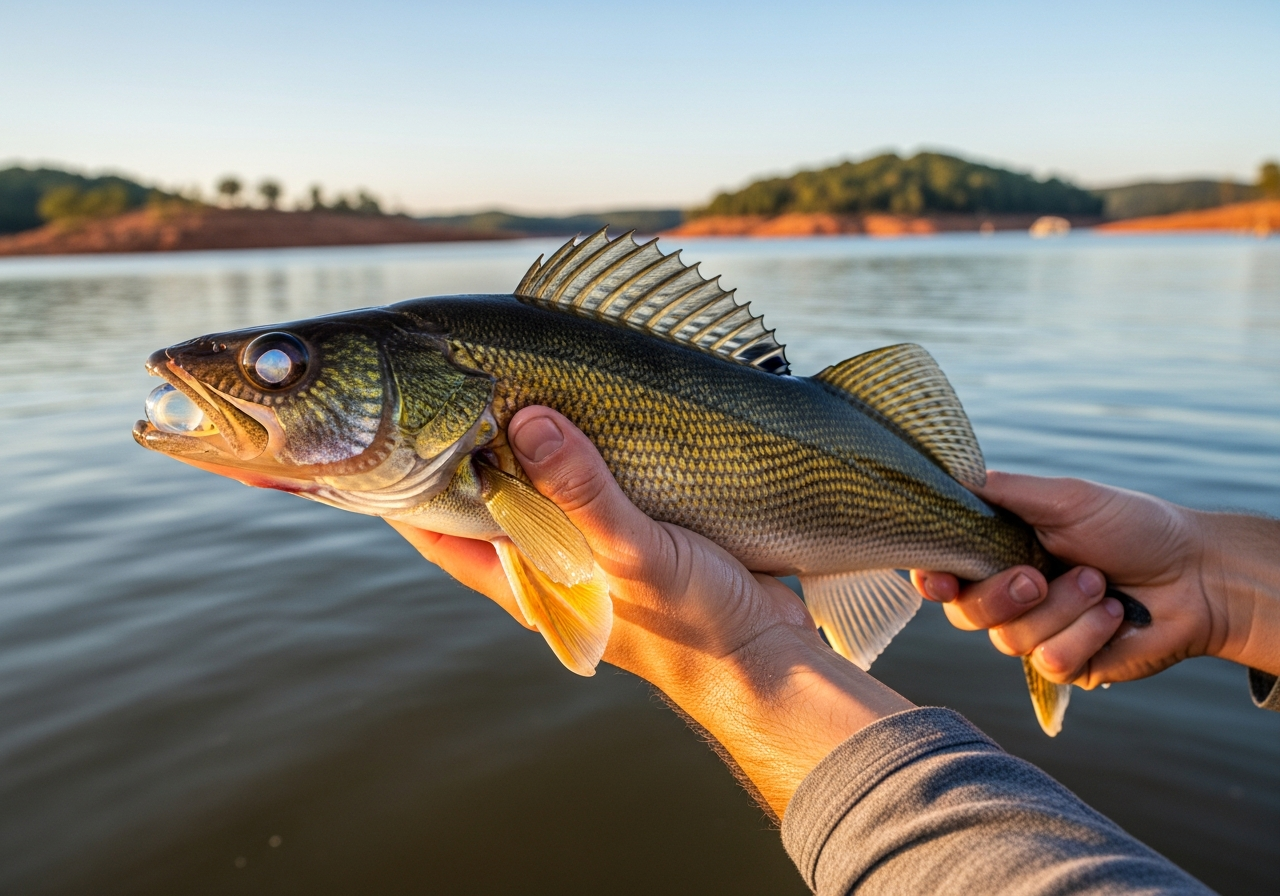 Walleye fishing on Grand Lake O' the Cherokees, Oklahoma