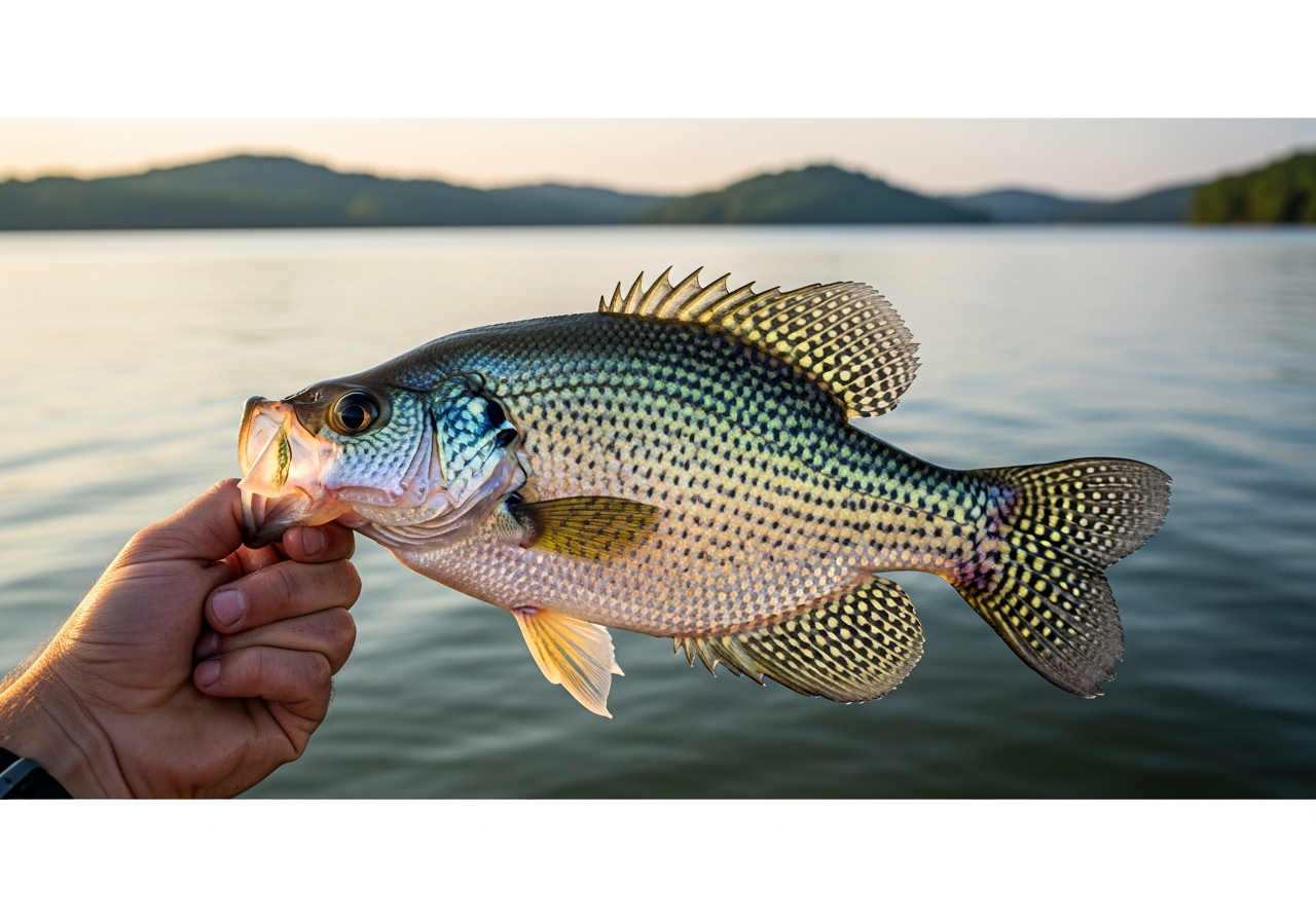 Crappie fishing on Kentucky Lake, Kentucky