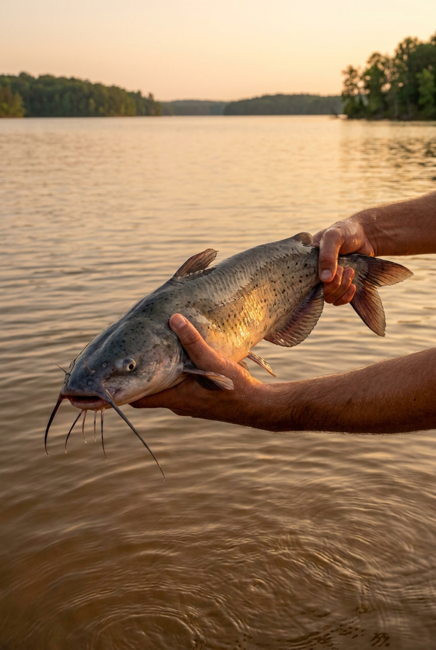 Channel Catfish fishing on Kerr Lake, Virginia