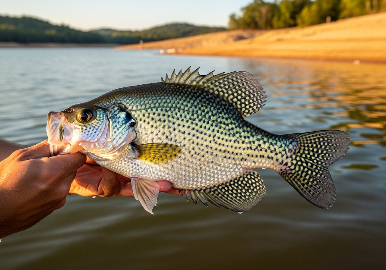 Crappie fishing on Lake Anna, Virginia