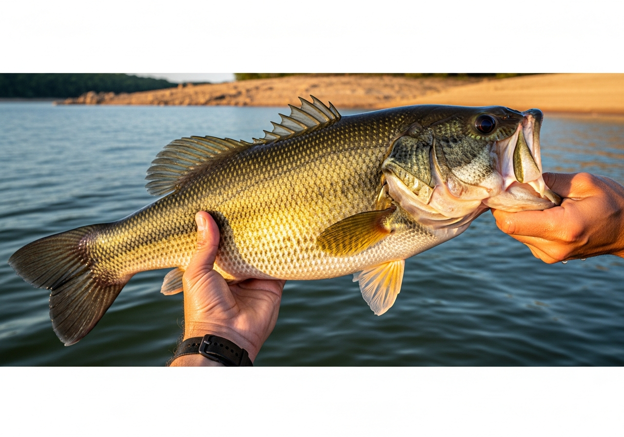 Largemouth Bass fishing on Lake Anna, Virginia