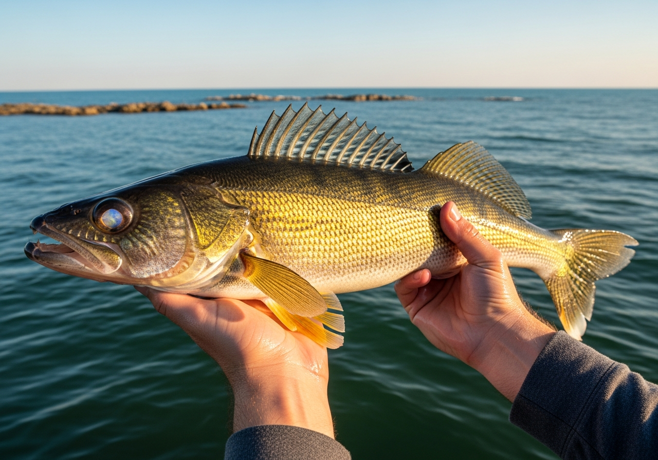 Walleye fishing on Lake Erie, Ohio