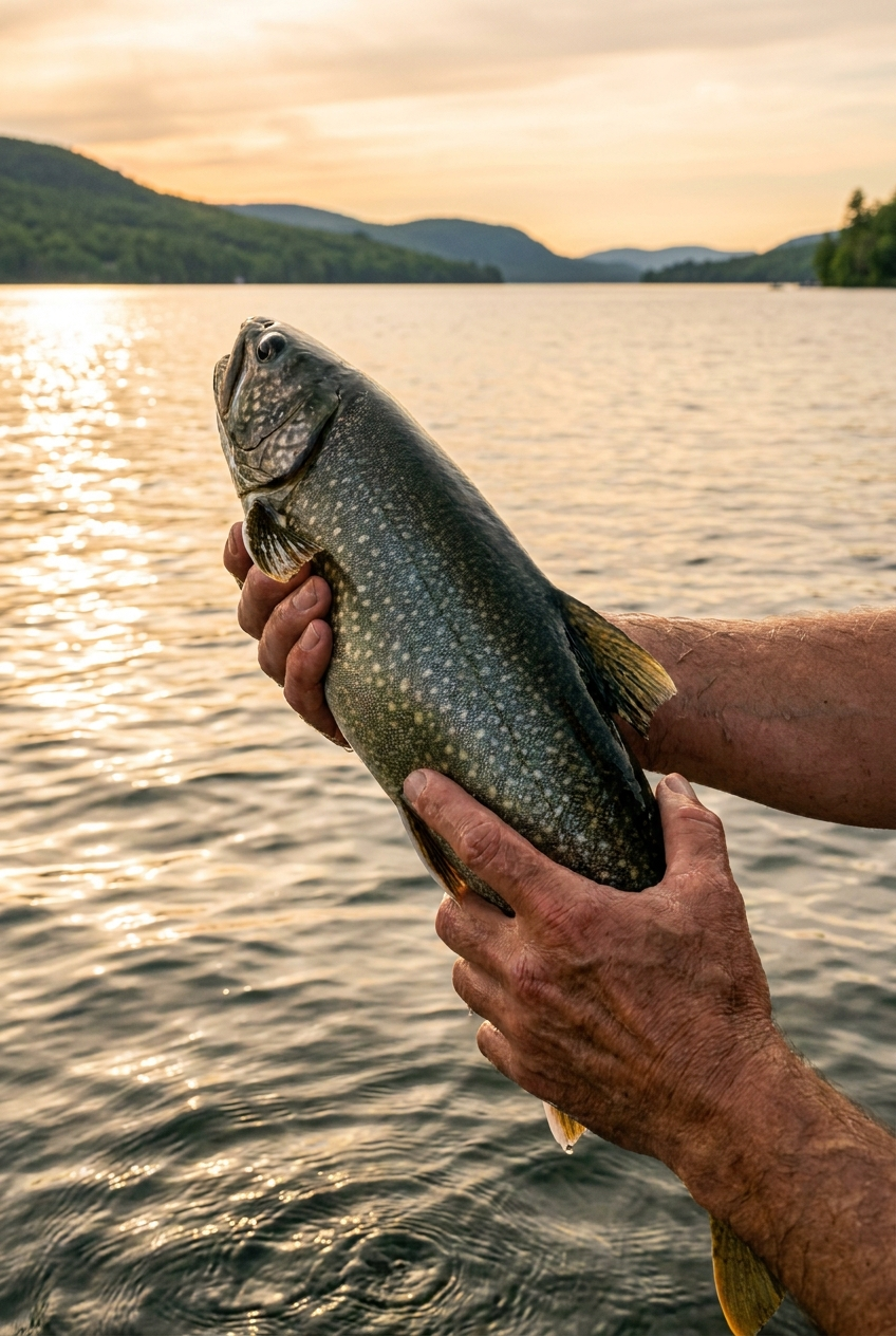 Lake Trout fishing on Lake George, New York