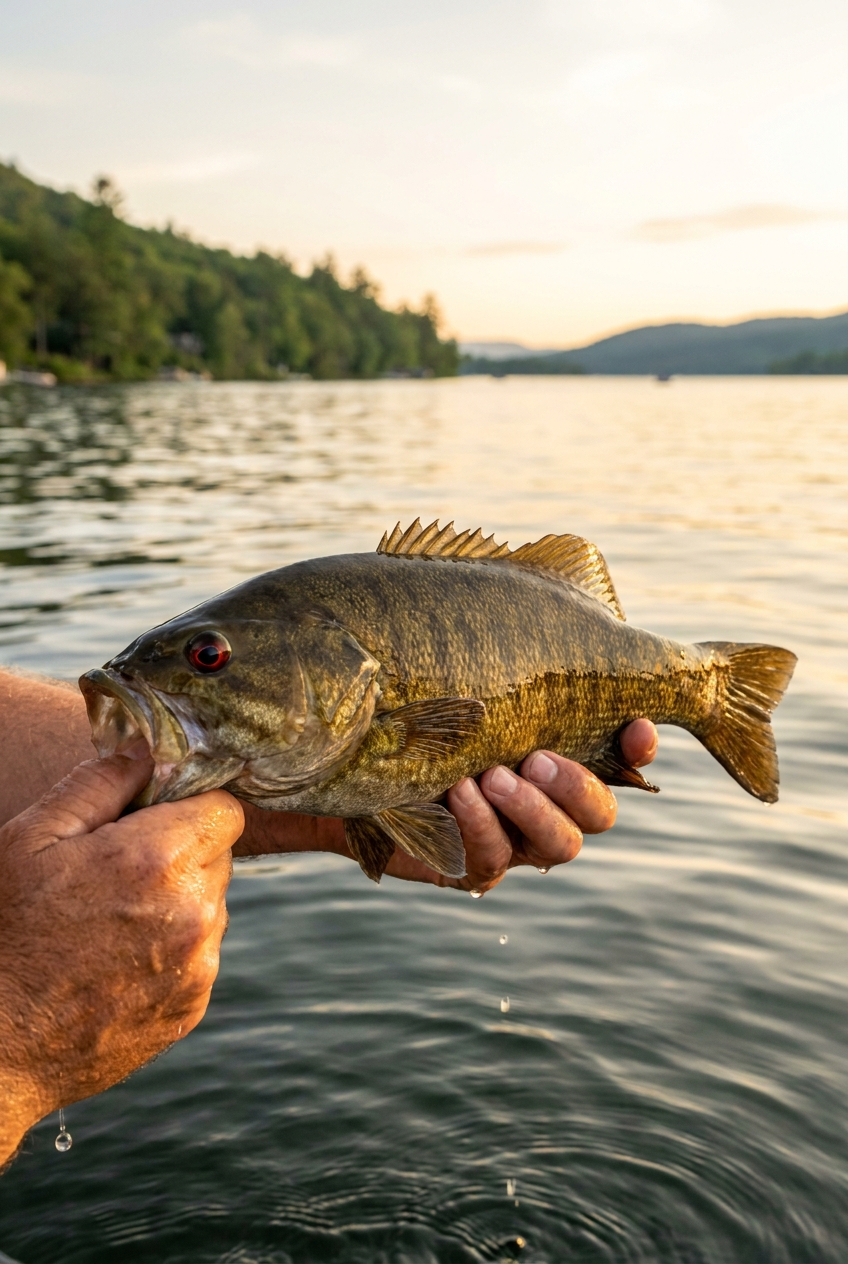Smallmouth Bass fishing on Lake George, New York