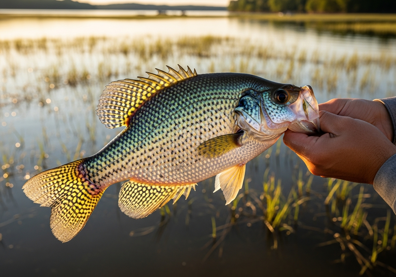 Crappie fishing on Lake Guntersville, Alabama