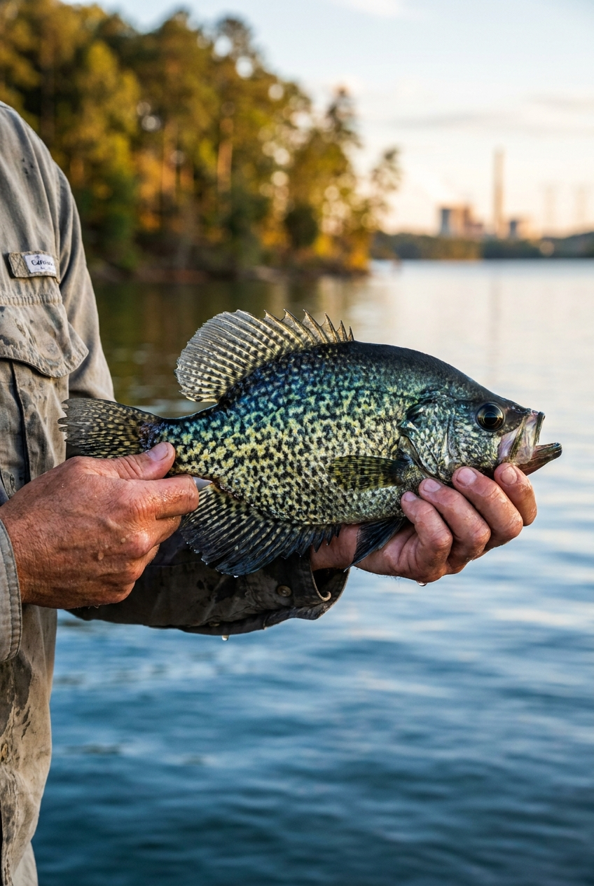 Crappie fishing on Lake Keowee, South Carolina