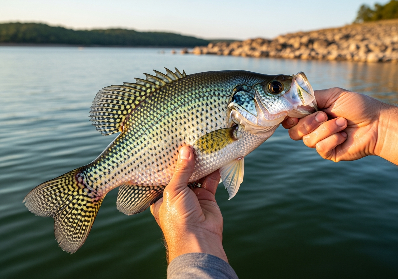 Crappie fishing on Lake of the Ozarks, Missouri
