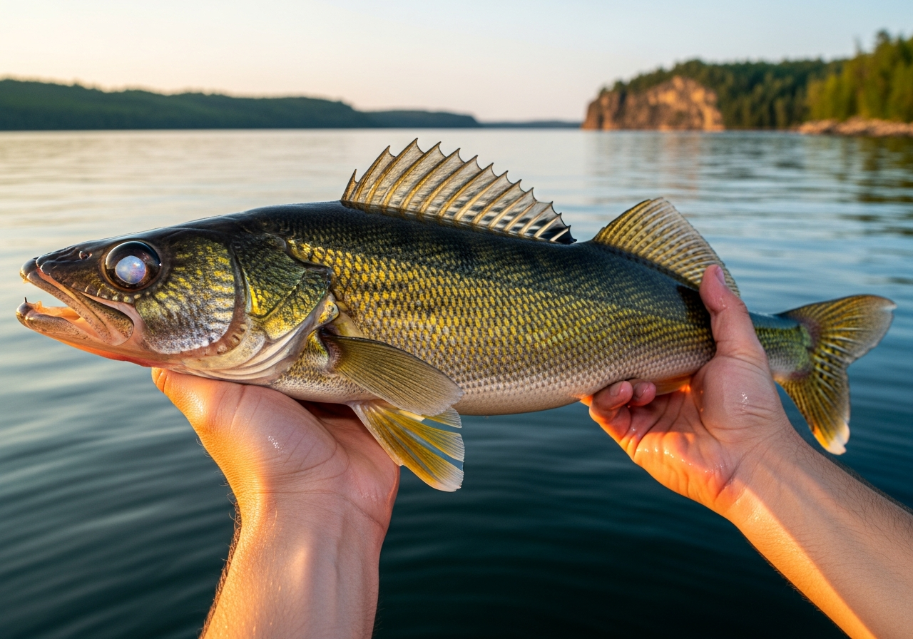 Walleye fishing on Lake of the Woods, Minnesota