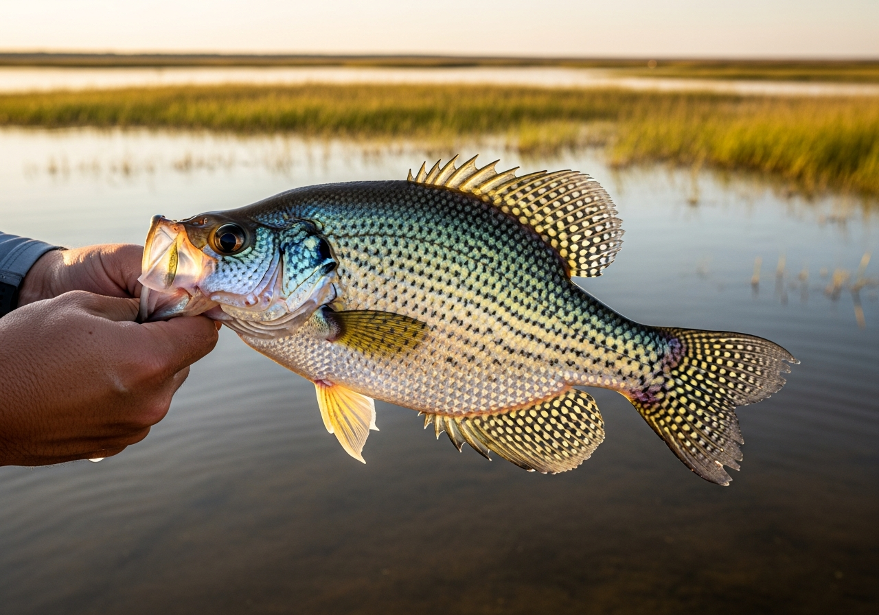 Crappie fishing on Lake Tawakoni, Texas