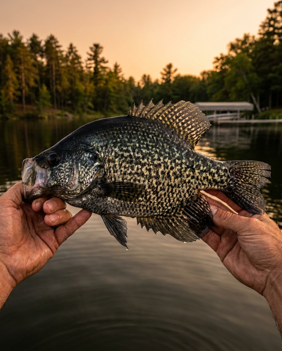 Crappie fishing on Leech Lake, Minnesota