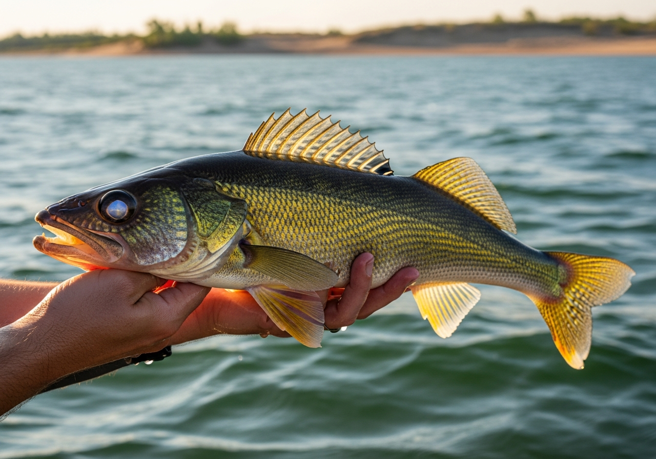 Walleye fishing on Mille Lacs Lake, Minnesota