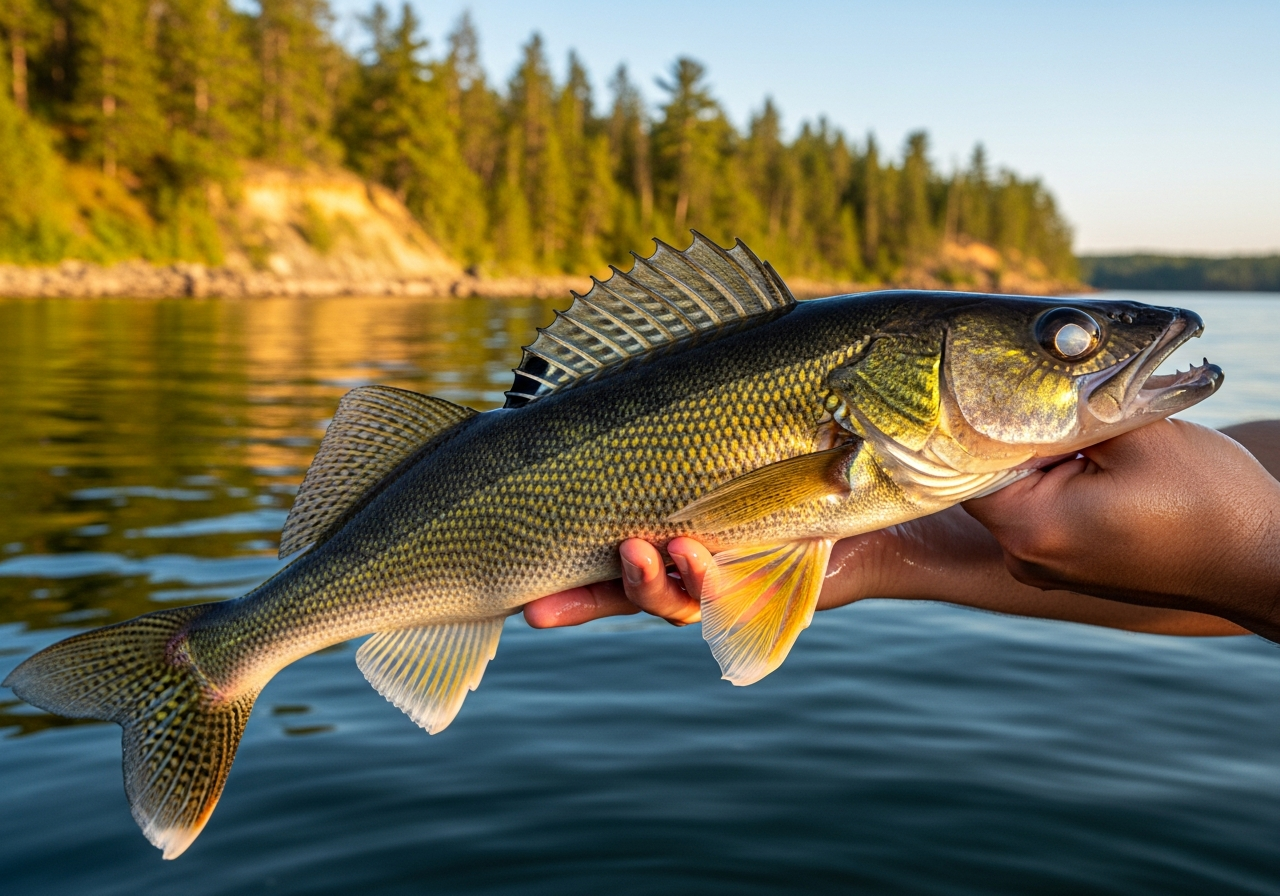Walleye fishing on Rainy Lake, Minnesota