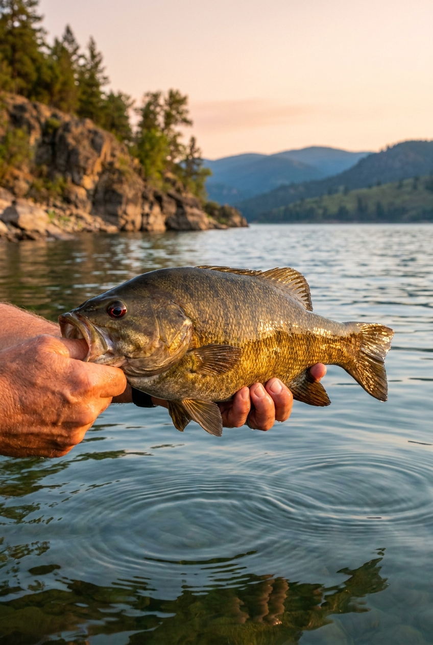 Smallmouth Bass fishing on Smith Mountain Lake, Virginia
